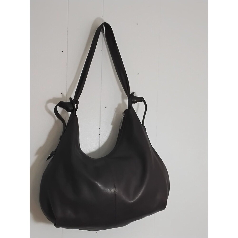 MARCO BUGGIANI  Butter Soft Italy  LEATHER HANDBAG COLOR Chocolate 15 X 10"